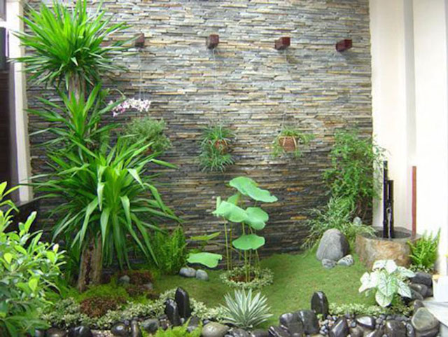 tieu canh san vuon truoc nha 12 - Thiết kế thi công trọn gói tiểu cảnh sân vườn trước nhà đẹp ấn tượng