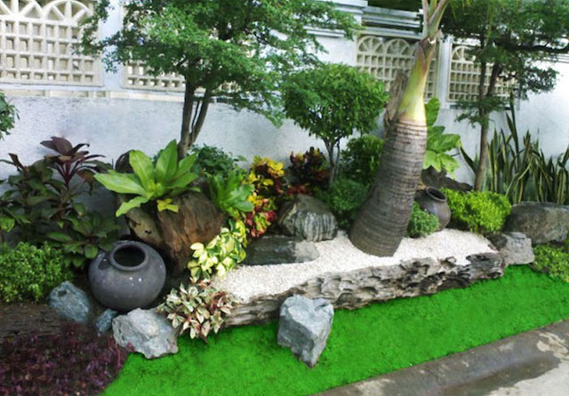 tieu canh san vuon truoc nha 6 - Thiết kế thi công trọn gói tiểu cảnh sân vườn trước nhà đẹp ấn tượng