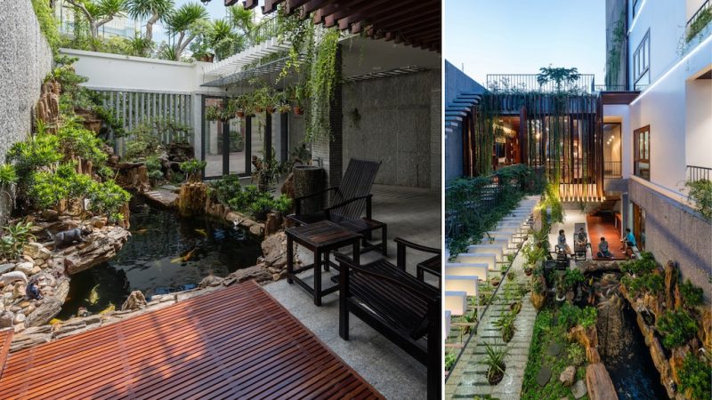 thiet ke nha dep co vuon tren mai 800x450 - Roof Gardens (vườn trên mái), ngôi nhà được thiết kế với diện tích 350m2 ở thành phố biển Nha Trang
