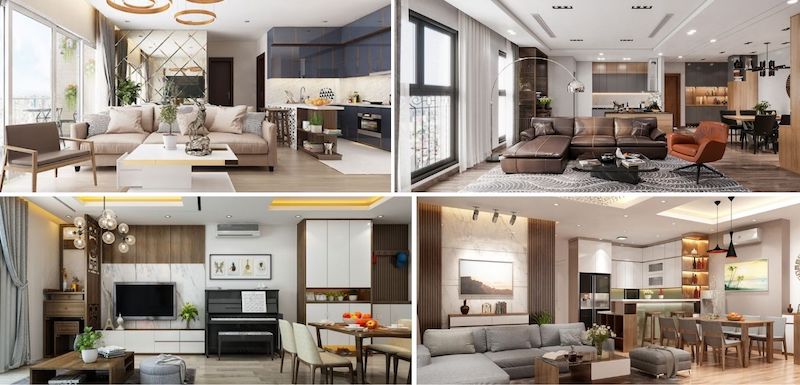 50 Gợi ý thiết kế nội thất chung cư 90m2 đẹp hiện đại thi công ...