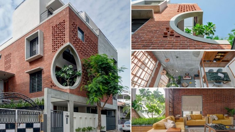 thiet ke biet thu dep an tuong 800x450 - Ngôi nhà được thiết kế bền vững thích ứng với khí hậu ở Ấn Độ