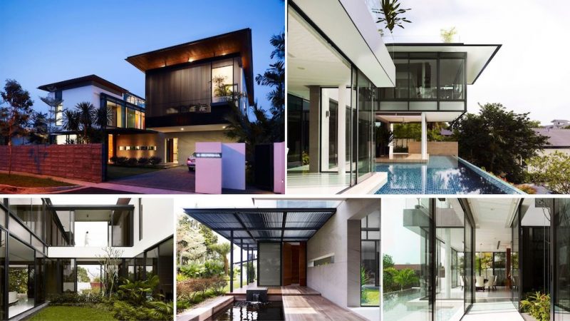 thiet ke biet thu hien dai 2021 800x450 - Căn biệt thự 2 tầng hiện đại có hồ bơi thiết kế ấn tượng ở SINGAPORE