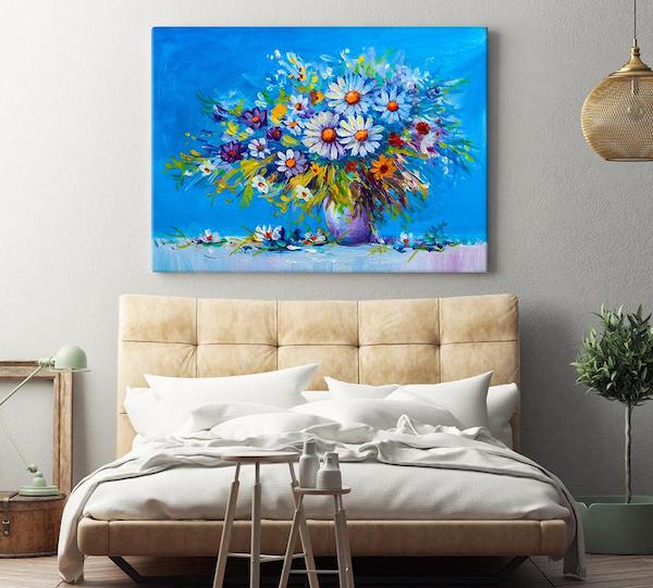 tranh hoa cuc dep 2 - Tranh hoa cúc đẹp và ấn tượng dùng để trang trí nội thất