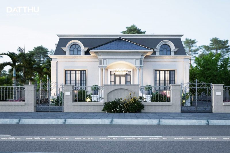 nhà tân cổ điển 1 tầng