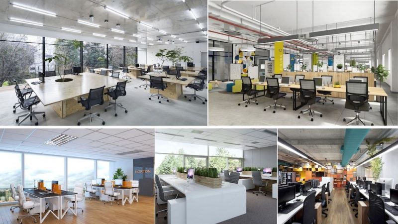 thiet ke van phong 50m2 800x450 - Báo giá thiết kế văn phòng 50m2 chuyên nghiệp thi công trọn gói
