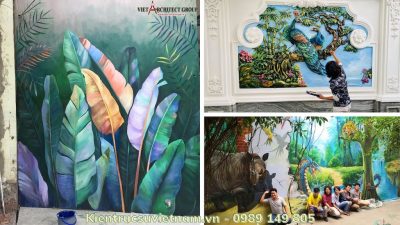 ve tranh tuong trang tri dep 400x225 - Dịch vụ Vẽ tranh tường Hà Nội đẹp chất giá từ 199k/m2